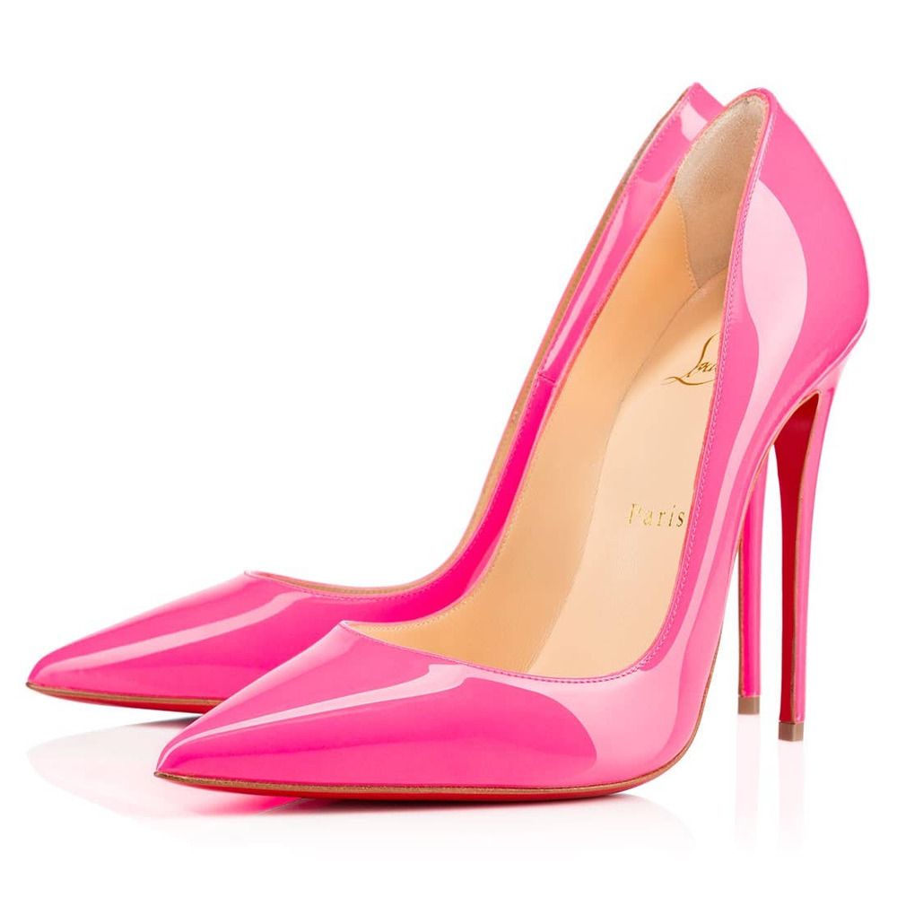 Christian Louboutin So Kate 120 Patent Shocking Neon Pink Worn By Zendaya